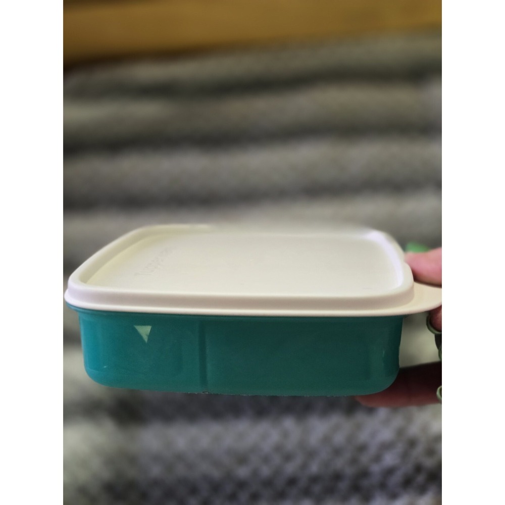 Tupperware Eco Lunch It Divided Container Turquoise Green color
